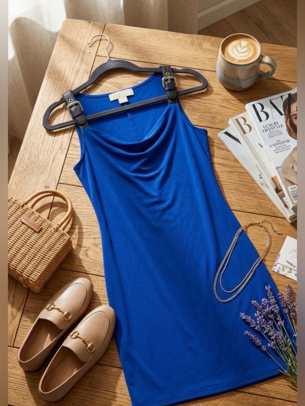 2/$30 Michael Kors Royal Blue Strapless Dress small petite